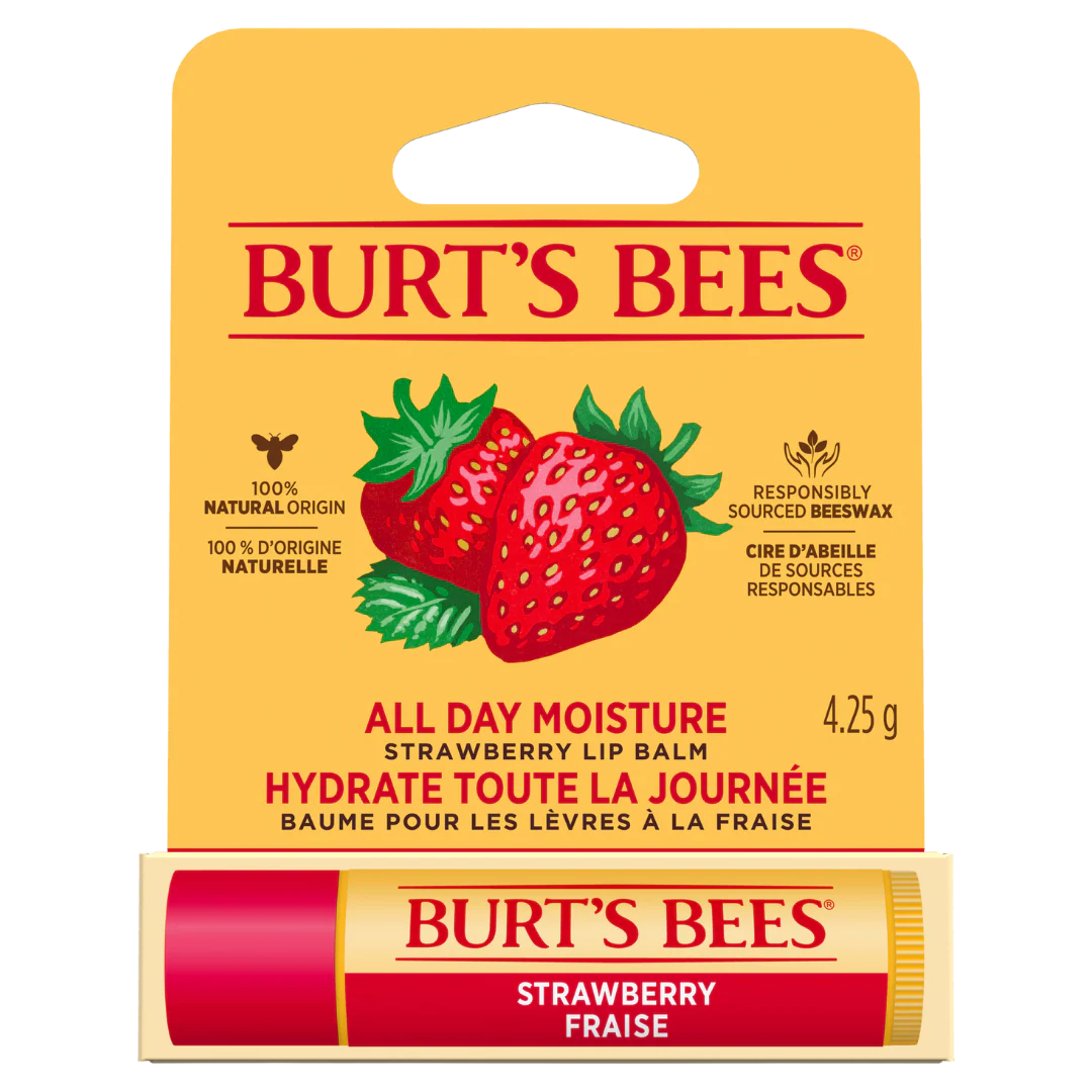 Burt's Bees Strawberry Lip Balm - Huulivoide Mansikka 4,25 g