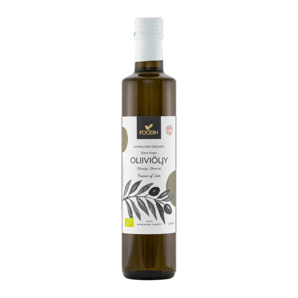Foodin Extra Virgin Oliiviöljy, luomu 500 ml (Uudistunut)