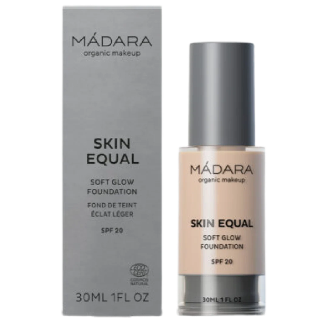 Madara Skin Equal Soft Glow Foundation - Heleyttävä meikkivoide SPF20 Porcelain 10
