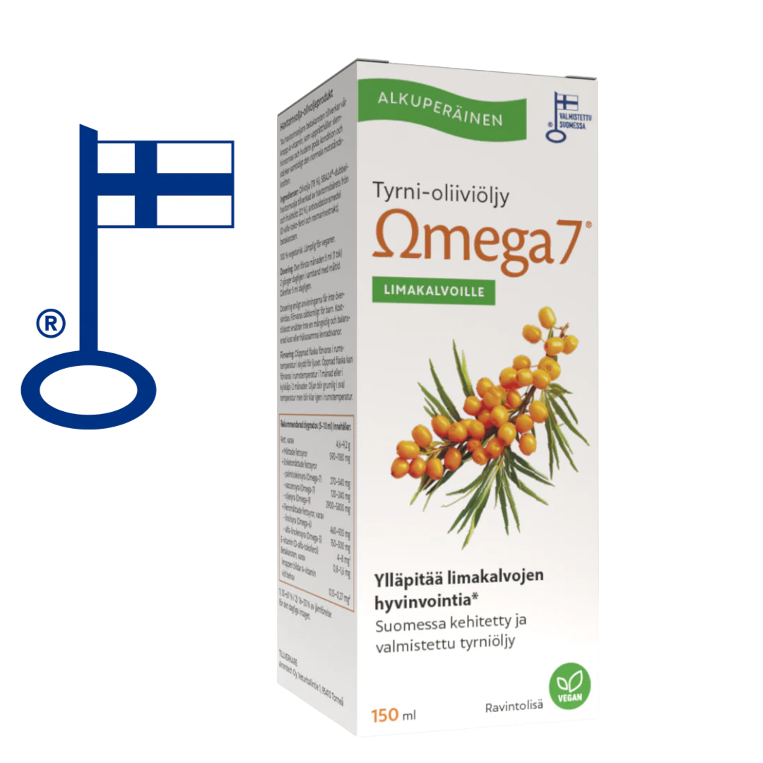 Omega7 SBA24® Tyrni-Oliiviöljy 150 ml - Valmistaja: Aromtech