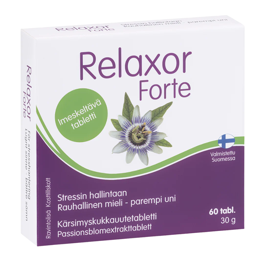 Relaxor Forte - Kärsimyskukkauutetabletti 60 tabl.