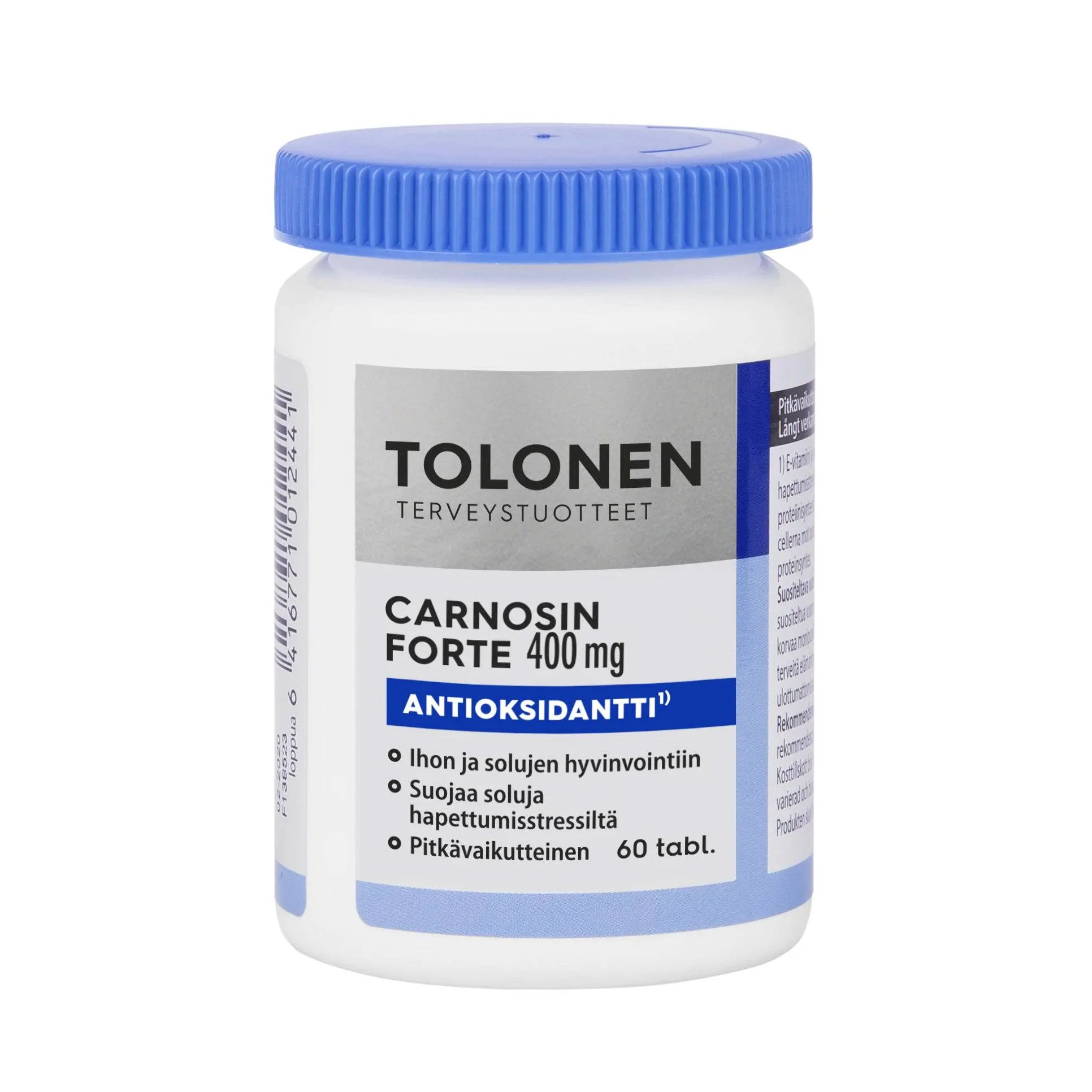Tolonen Carnosin Forte 400 mg 60 tabl. - Päiväys 08/2026