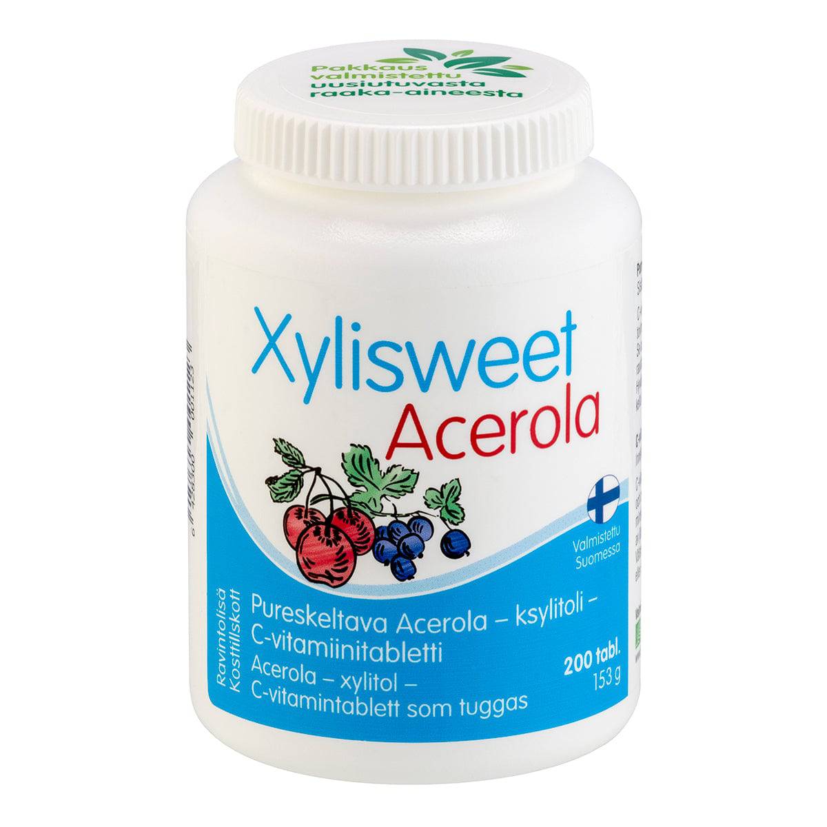 Xylisweet Acerola 75 mg - Acerola - ksylitoli - C-vitamiinitabletti 200 tabl.